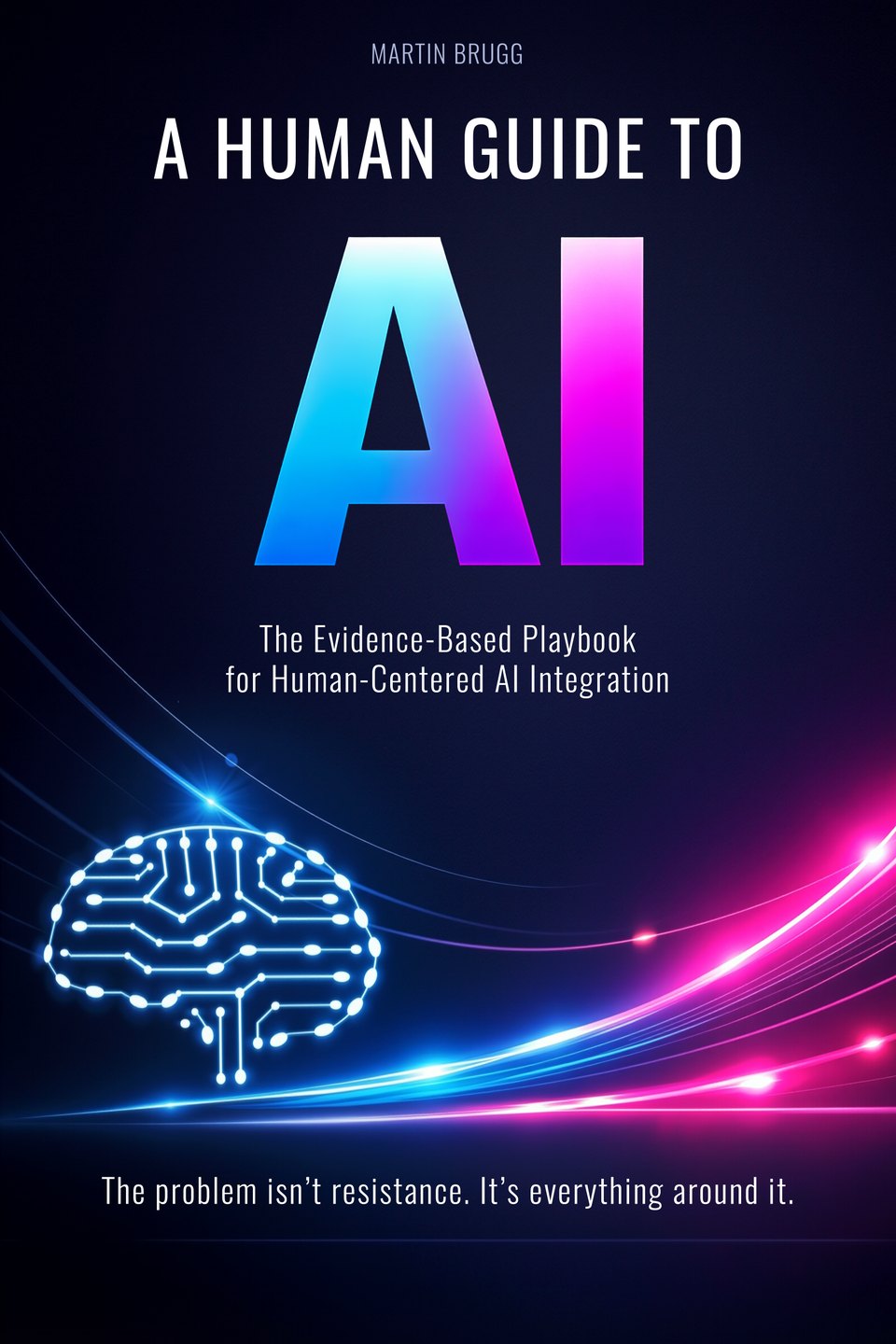 A Human Guide to AI — front cover, by Martin Brugg
